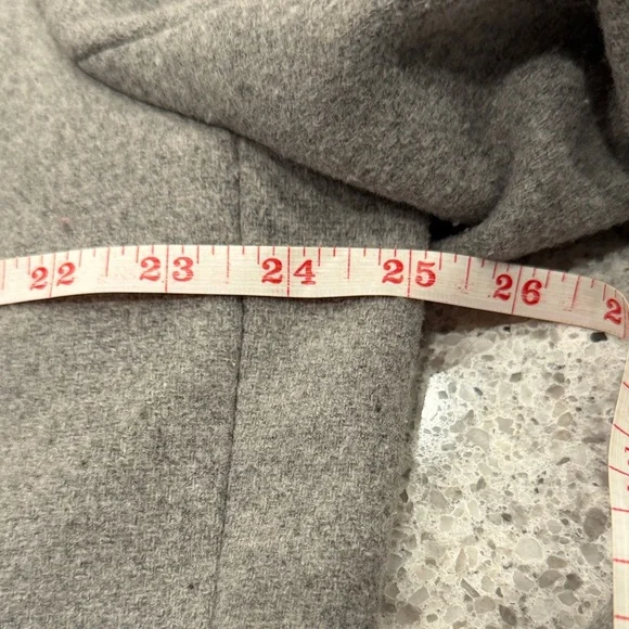 Hollister Light Gray Men's Single-Breasted Overcoat XL Wool Blend
